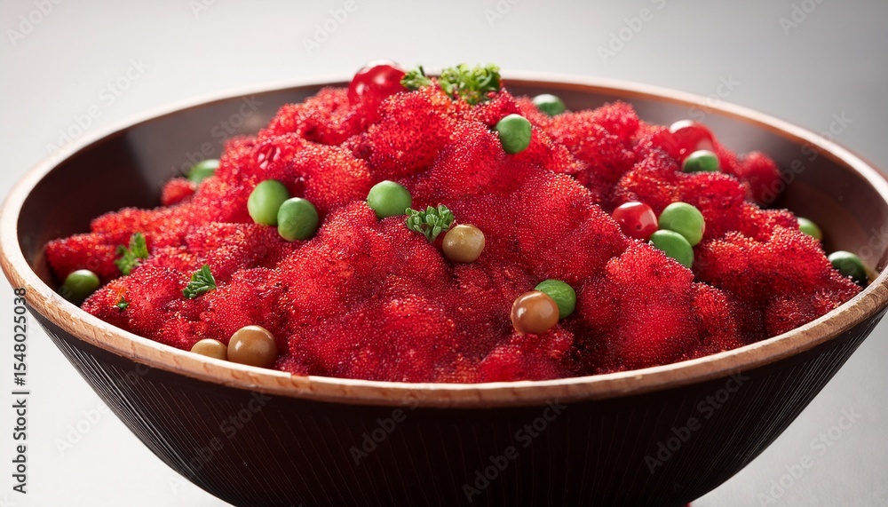 a bowl of food with a lot of red a bowl of food with a lot of red