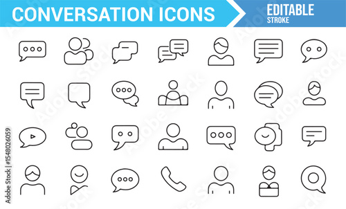 Speech Bubbles and Chat Icons for Online Communication