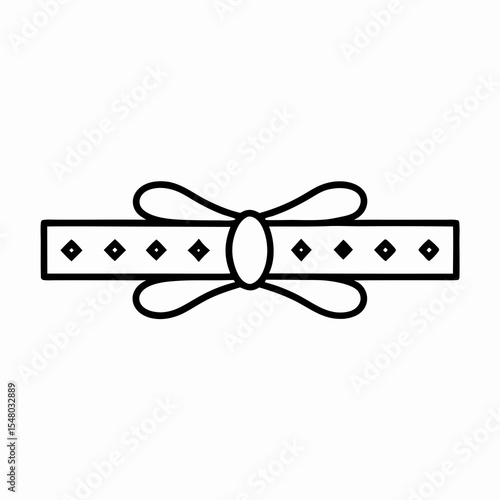 browband with small gem studs for horse bridle or equestrian tack