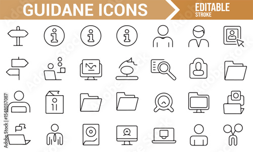 Icons for Information Systems, File Management, and Navigation