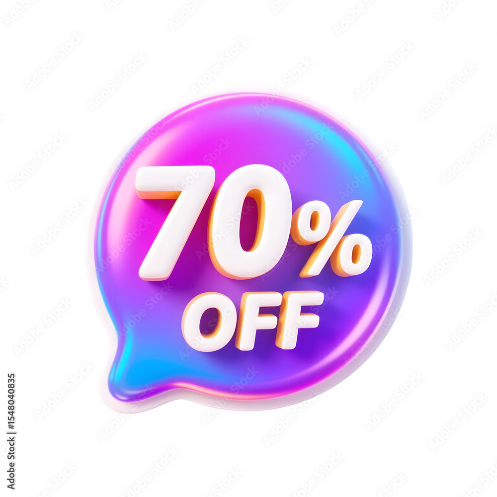 Seventy percent off sale discount promotion badge Seventy percent off sale discount promotion badge