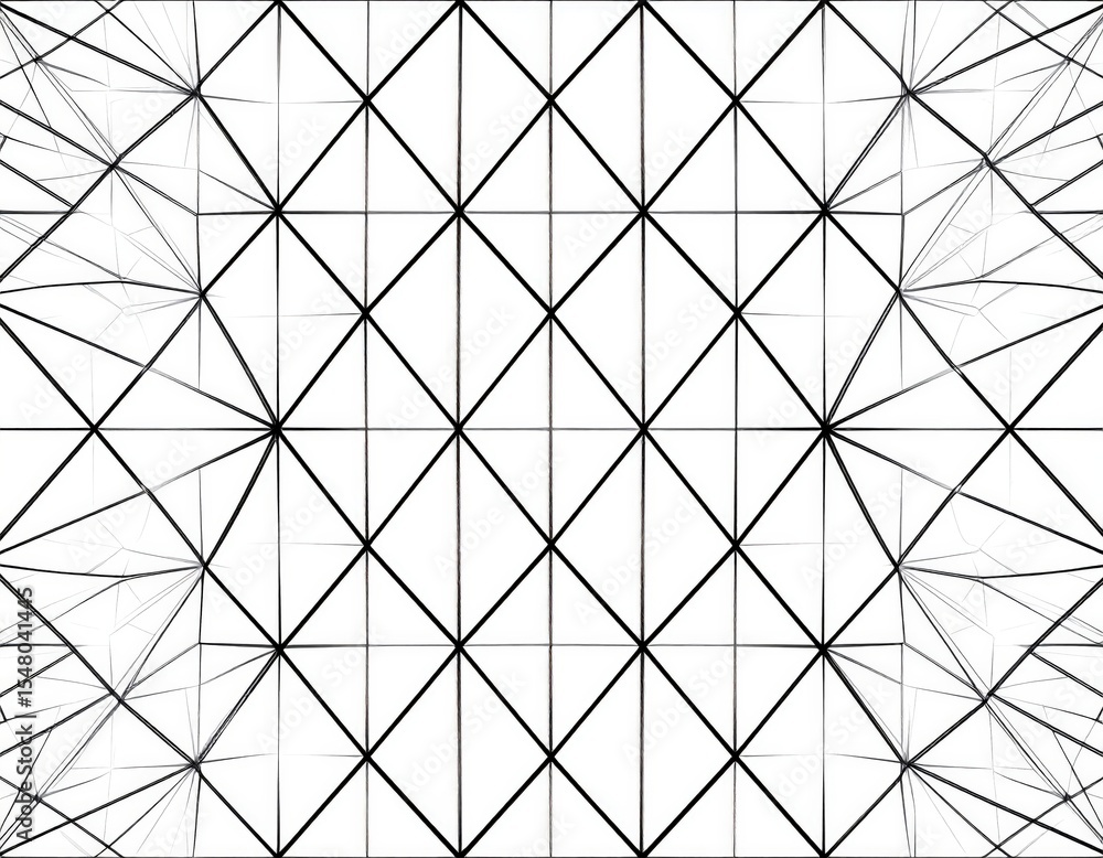 Fototapeta premium Geometric Black And White Pattern Design