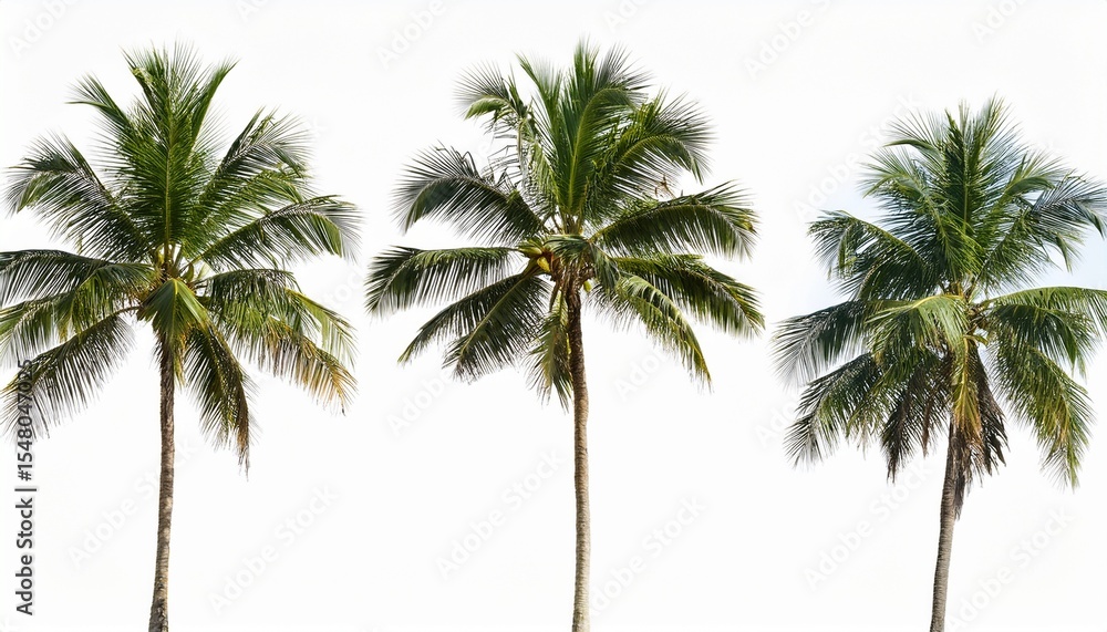 Obraz premium tropical palm tree cut out