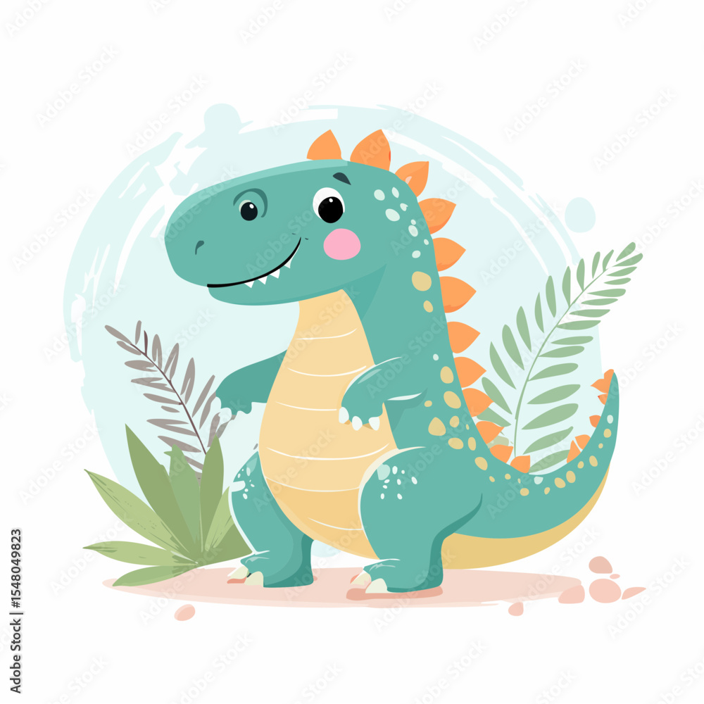 Fototapeta premium “Cute Dinosaurs”