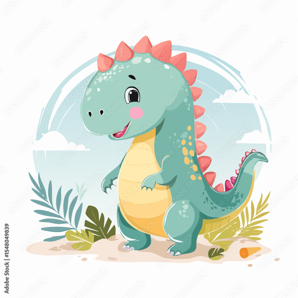 Obraz premium “Cute Dinosaurs”
