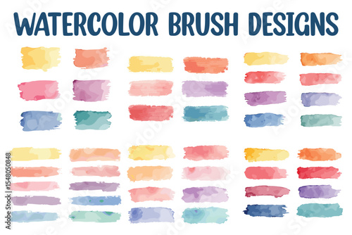 watercolor brush illustrator vector