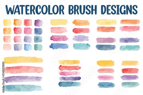 watercolor brush illustrator vector