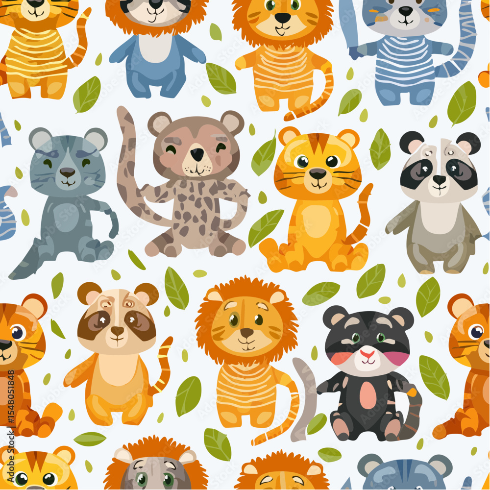 Naklejka premium Animal Faces