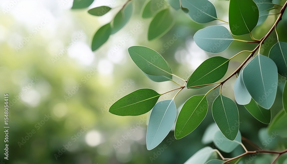Obraz premium eucalyptus leaves branch eucalyptus tree nature background