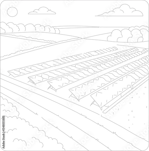 Architectural drawing of a house blueprint for a construction project on paper