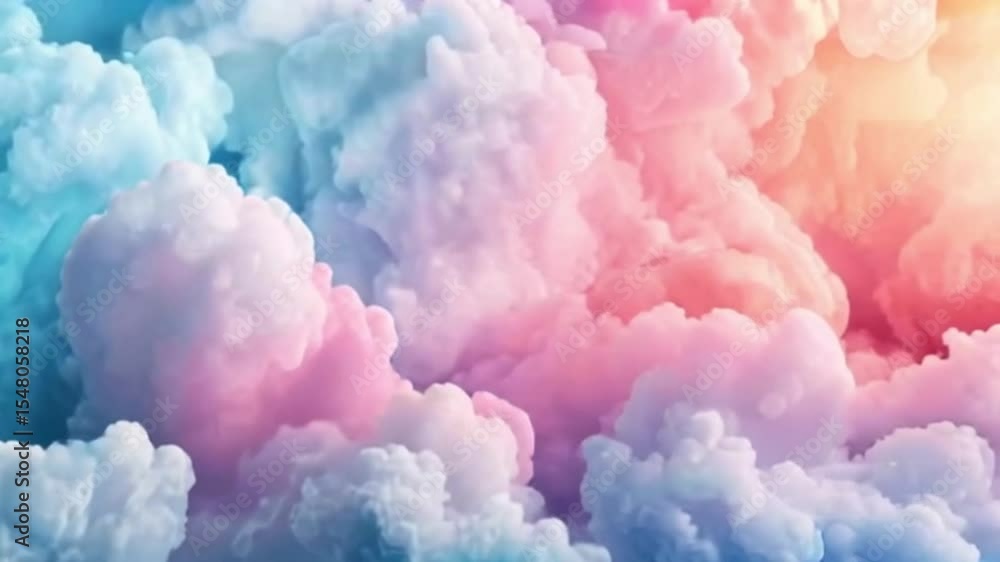 Pastelcolored cloudscape Pastelcolored cloudscape