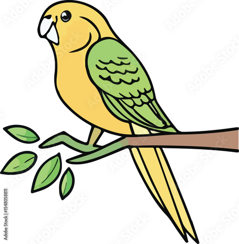 parrot on branch