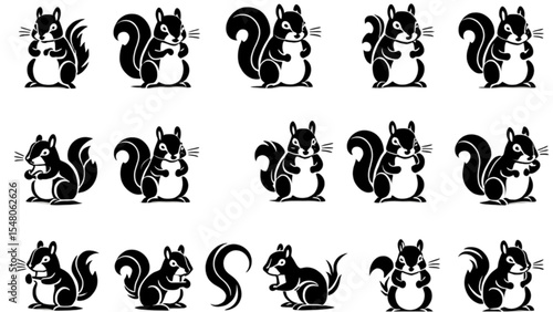 リスのポーズ集｜Squirrel Pose Collection
