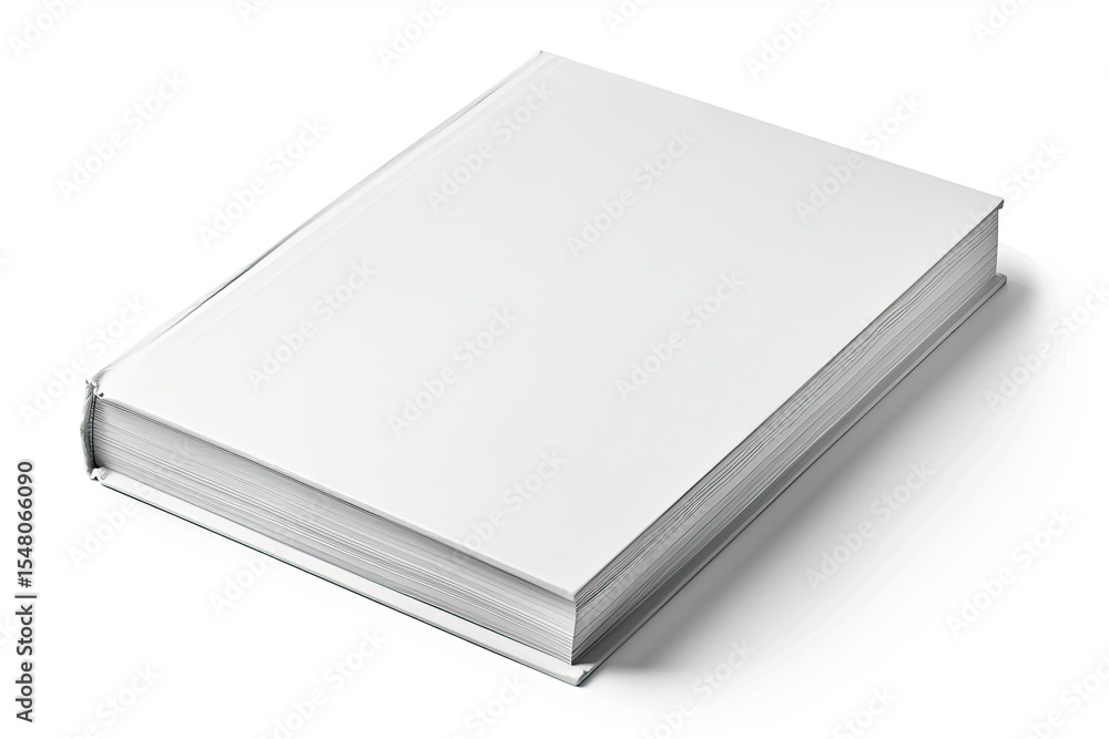 Ultra Hd Visual of White Cover Book Isolated White White Background Ultra Hd Visual of White Cover Book Isolated White White Background