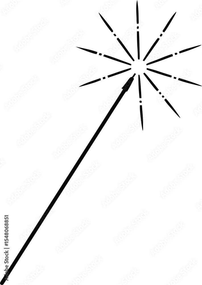 sparkler icon line art vector illustration on transparent background
sparkler icon line art vector illustration on transparent background