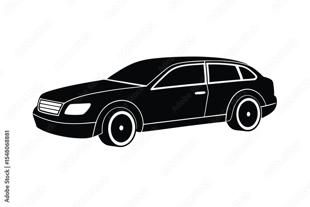 black car silhouette vector design illustration black car silhouette vector design illustration