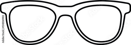 sunglasses icon line art vector illustration on transparent background
