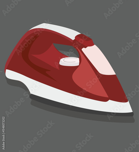 Steam iron. vektor electric iron