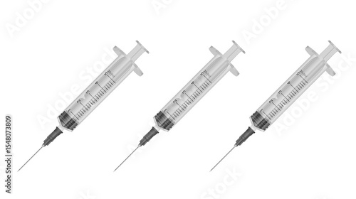 Various Medical Syringes for Injection and Healthcare Purposes