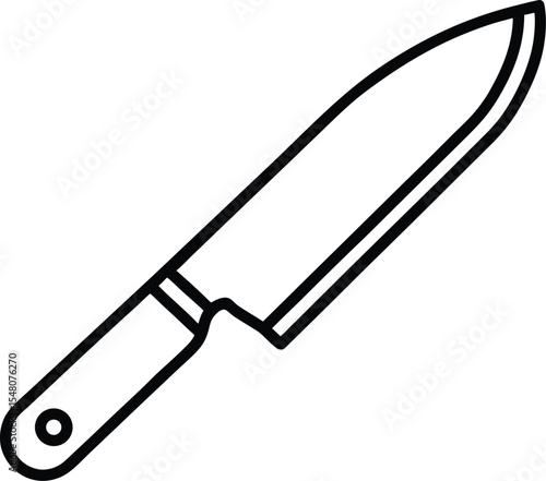 utility knife icon line art vector illustration on transparent background
