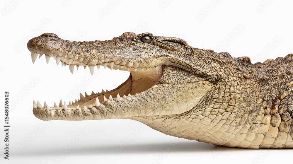 Obraz premium Close-up of a crocodile's head (1)