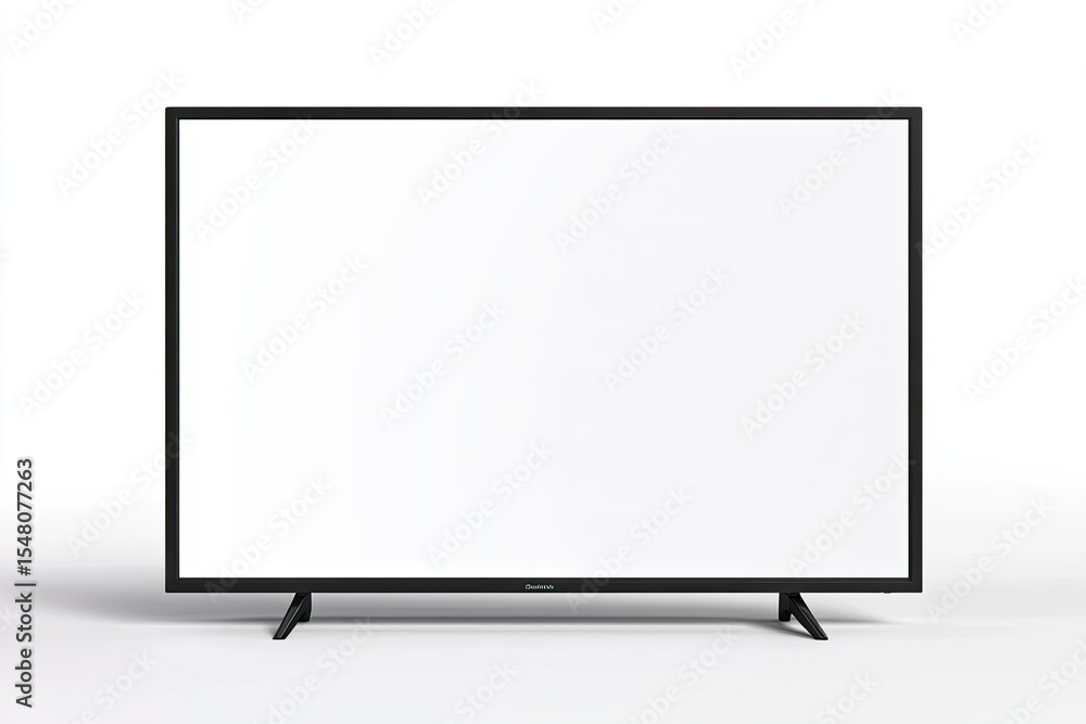 Ultra Hd Image of Smart Tv Front View with Shadow 3D Render Ultra Hd Image of Smart Tv Front View with Shadow 3D Render
