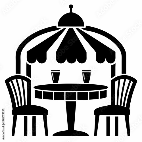 vector illustration of a bird cage