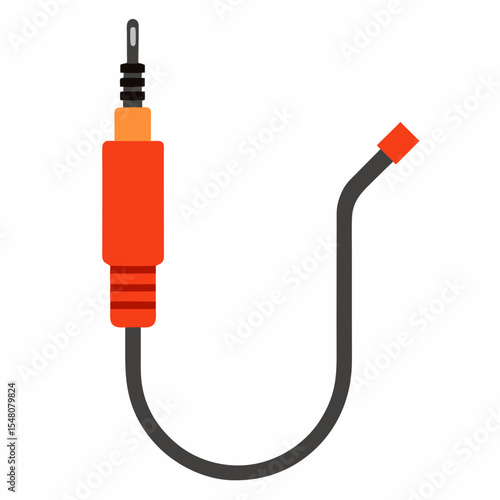 electric plug on white background