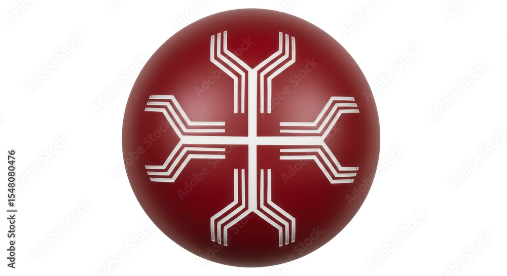 Obraz premium Isolated Red Sphere