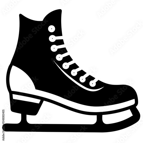 ice skates isolated on white background