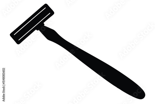 Sharp razor silhouette vector icon flat design simple clean style