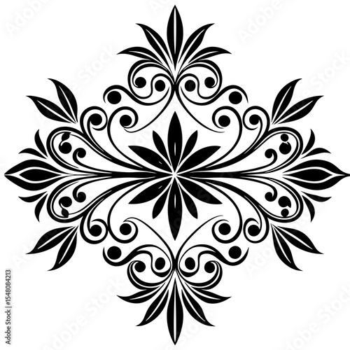 abstract floral design