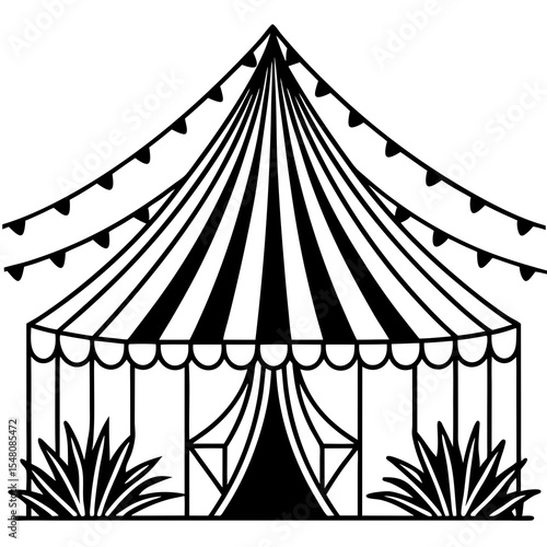circus tent icon