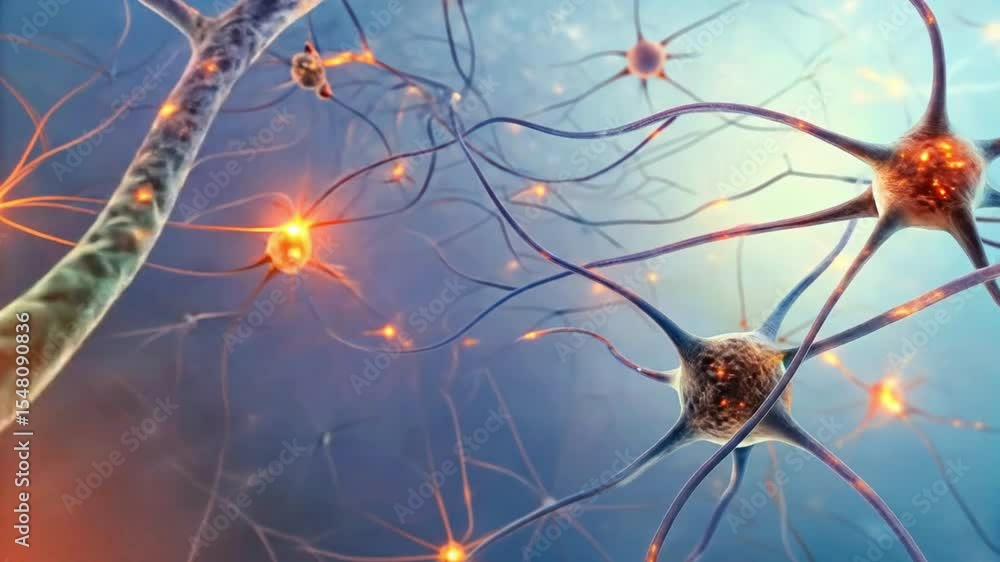 Abstract Microscopic Neuron Network Abstract Microscopic Neuron Network
