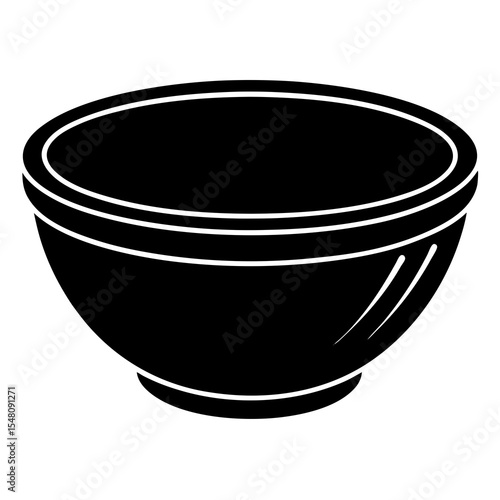 ceramic bowl isolated on white background