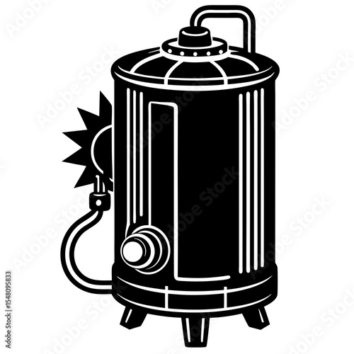illustration of a trash can