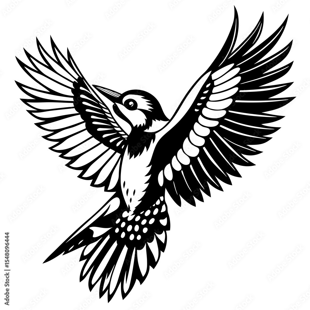 Fototapeta premium eagle with wings vector