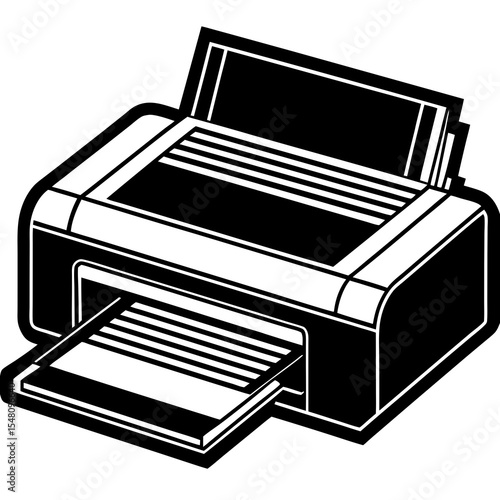 illustration of a printer