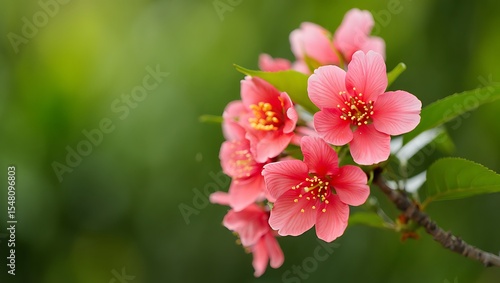 Close-up of Delicate Pink Flowers Nature's Exquisite Beauty