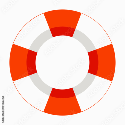 lifebuoy isolated on white background