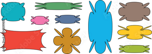 The Ultimate Vector Bundle of Primitive Geometric Stars and Floral Forms in Swiss and Bauhaus Style – Perfect for Posters, Collages, and Creative Graphic Design Projects