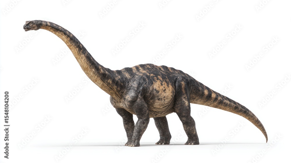 Fototapeta premium 3D model of a long-necked dinosaur (1)