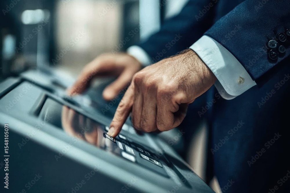 flawless image of businessmen press button on the panel of photocopier flawless image of businessmen press button on the panel of photocopier