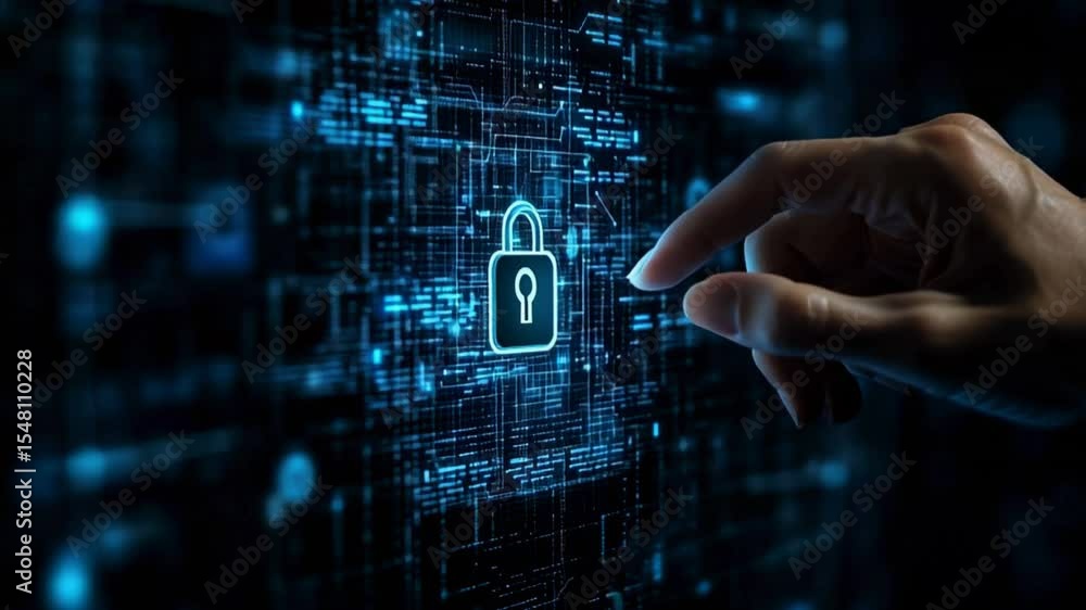 Exploring Cybersecurity Concepts Through Digital Lock and Data Protection Visuals Exploring Cybersecurity Concepts Through Digital Lock and Data Protection Visuals