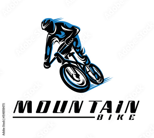 Mountain Bike Rider Logo