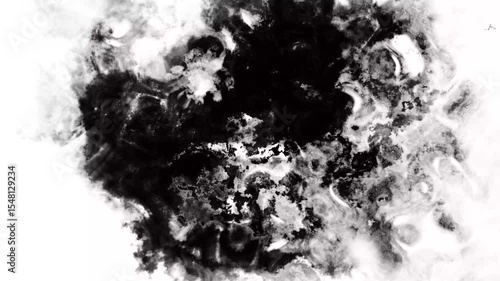 抽象的　水墨画　モーショングラフィックス　パターン