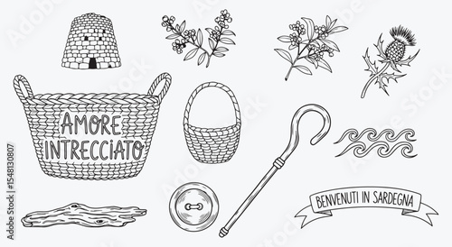 Obraz na plátně Woven basket heritage pack