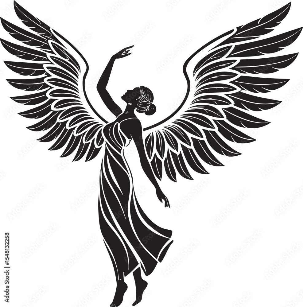 Fototapeta premium angel wings vector