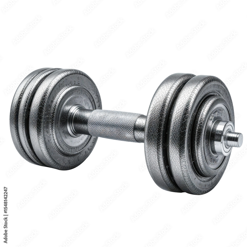 Naklejka premium dumbbell isolated on white background