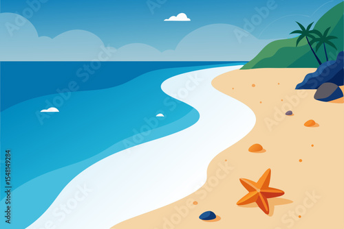 summer beach background